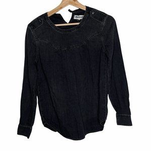Madewell Long Sleeve Button Collar XS RARE Unique